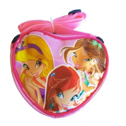Winx-Confezione Regalo Tracollina Cuore con Portaspiccioli e Elastico Capelli Fiocco Bambina