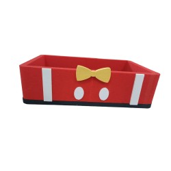 Scatola Contenitore Mickey Mouse in Polistirolo 50 cm Contenitore a Forma di Panciotto con Papillon per Feste e Compleanni