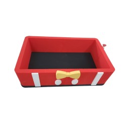 Scatola Contenitore Mickey Mouse in Polistirolo 50 cm Contenitore a Forma di Panciotto con Papillon per Feste e Compleanni