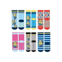 CALZINI ANTISCIVOLO MINIONS 10 ANNI IN COTONE MERCERIZZATO BAMBINI