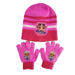 CAPPELLO INVERNALE CON GUANTI LOL SURPRISE TAGLIA 54 BAMBINA