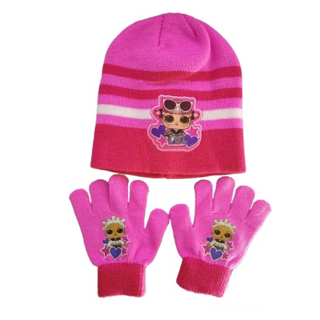CAPPELLO INVERNALE CON GUANTI LOL SURPRISE TAGLIA 54 BAMBINA
