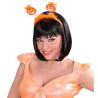 Cerchietto Halloween con Zucca a Molla – Fascia per Capelli Cosplay Accessori Festa e Decorazioni