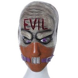 Maschera Horror Cannibal in PVC per Adulti – Maschera Spaventosa Halloween, Carnevale e Feste a Tema