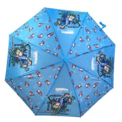 Ombrello Pieghevole Bambina Miniecraft Antivento con Struttura Rinforzata Ombrello Portatile per Borsa, Zaino o Viaggio