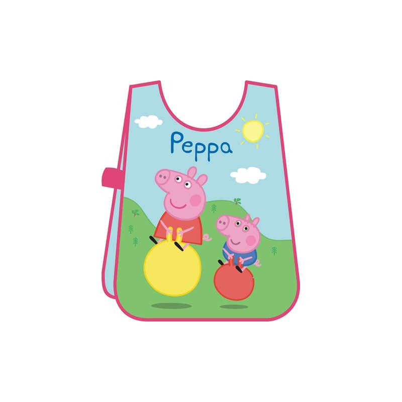 Grembiule Bavaglino per dipingere in pvc Peppa Pig 37 x 50 cm Scuola e tempo libero Bambini
