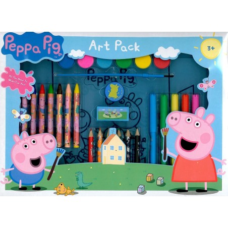 Set Art Pack Peppa Pig Scuola Cancelleria 36x29cm Bambini