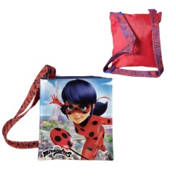 Borsa Passeggio Miraculous Disney con Tracolla Regolabile Borsetta Lady Bugs 20x18 cm