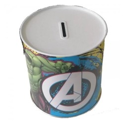Salvadanaio Avengers Marvel in Latta – 11x13 cm – Idea Regalo Bambino, Supereroi