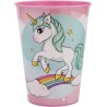 Bicchiere in Plastica Unicorno Disney 260 ml - Ideale per Scuola, Tempo Libero e Regali per Bambini