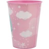 Bicchiere in Plastica Unicorno Disney 260 ml - Ideale per Scuola, Tempo Libero e Regali per Bambini