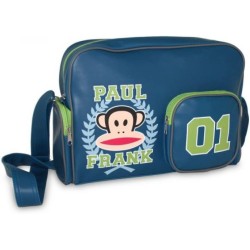 BORSA TRACOLLA RETTANGOLARE PAUL FRANK UNISEX BLU e VERDE