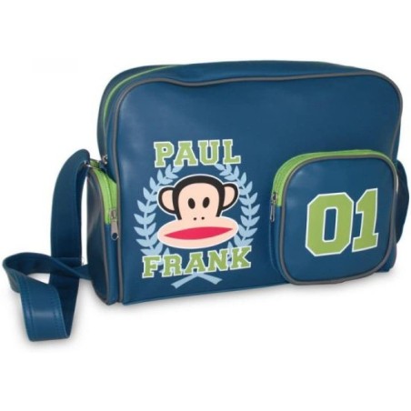 BORSA TRACOLLA RETTANGOLARE PAUL FRANK UNISEX BLU e VERDE