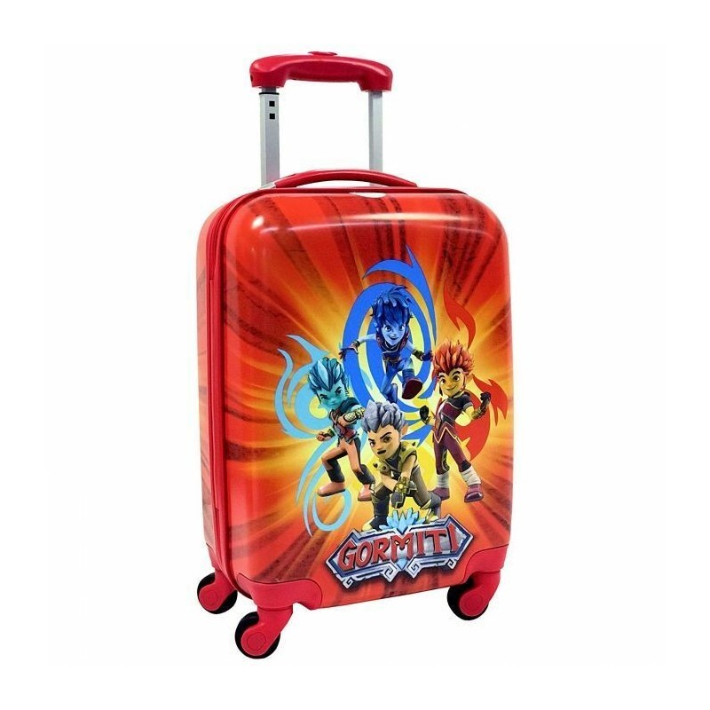 Trolley valigia Gormiti trasporto a mano cabina bagaglio rigido borsa da viaggio 53x34x18