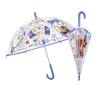 Ombrello Frozen Disney Trasparente per Bambina 48 cm – Antivento, Apertura Manuale Sicura e Struttura Resistente
