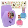 Set Smalti e Asciuga Unghie Disney Principesse – Kit 27 Pezzi con Adesivi per Unghie, 2 Smalti, Asciuga Unghie Giocattolo