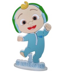 Sagoma 3D Cocomelon in Polistirolo Personalizzata con Nome ed Età – H 75 cm
