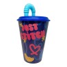 Bicchiere con Cannuccia Lilo & Stitch Disney – Capacità 430 ml – Design Tropicale