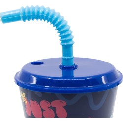 Bicchiere con Cannuccia Lilo & Stitch Disney – Capacità 430 ml – Design Tropicale