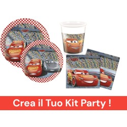 Coordinato per Feste Compleanno Cars Disney Kit Party Bambini Festa e Party