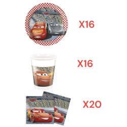 Coordinato per Feste Compleanno Cars Disney Kit Party Bambini Festa e Party