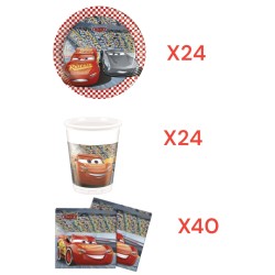 Coordinato per Feste Compleanno Cars Disney Kit Party Bambini Festa e Party