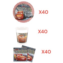 Coordinato per Feste Compleanno Cars Disney Kit Party Bambini Festa e Party