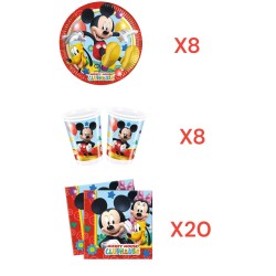 Coordinato per Feste Compleanno Mickey Mouse Clubr Kit Party Topolino Festa e Party