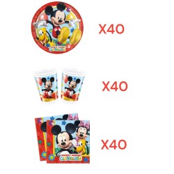 Coordinato per Feste Compleanno Mickey Mouse Clubr Kit Party Topolino Festa e Party