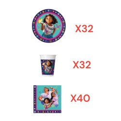 Coordinato per Feste Compleanno Encanto Disney Kit Party Bambini Festa e Party