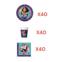 Coordinato per Feste Compleanno Encanto Disney Kit Party Bambini Festa e Party