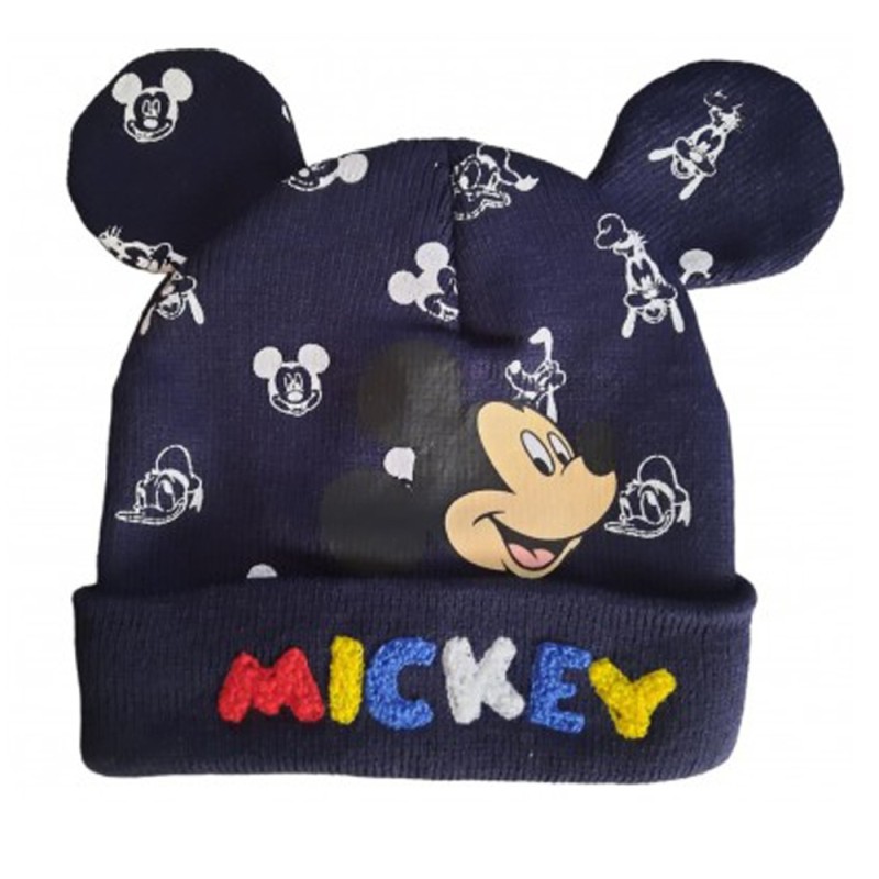 Cappello Invernale con Orecchie Mickey Mouse Baby Disney – Taglia 50 – Morbido Acrilico Bambino
