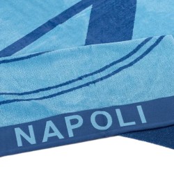 Telo Mare SSC Napoli Ufficiale in Spugna di Cotone – Azzurro Logo Club (90x170 cm)