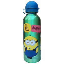 BORRACCIA IN ALLUMINIO MINIONS CATTIVISSIMO ME CON BECCUCCIO E COPERCHIO 500 ML -