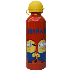 BORRACCIA IN ALLUMINIO MINIONS CATTIVISSIMO ME CON BECCUCCIO E COPERCHIO 500 ML -
