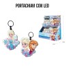 Portachiavi Disney Frozen Anna Elsa con Led Torcia - Idea Regalo per Feste di Compleanno Bambina