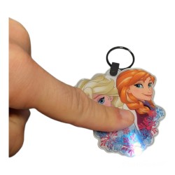 Portachiavi Disney Frozen Anna Elsa con Led Torcia - Idea Regalo per Feste di Compleanno Bambina