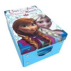 Scatola Disney Frozen Elsa e Anna – Contenitore Rigido 30×20×13 cm per Giocattoli, Accessori e Cameretta Bambini