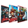 Avengers Maxi Rig.A Quaderno 100gr A4 rigatura -Soggetti Marvel assortiti 10Pz