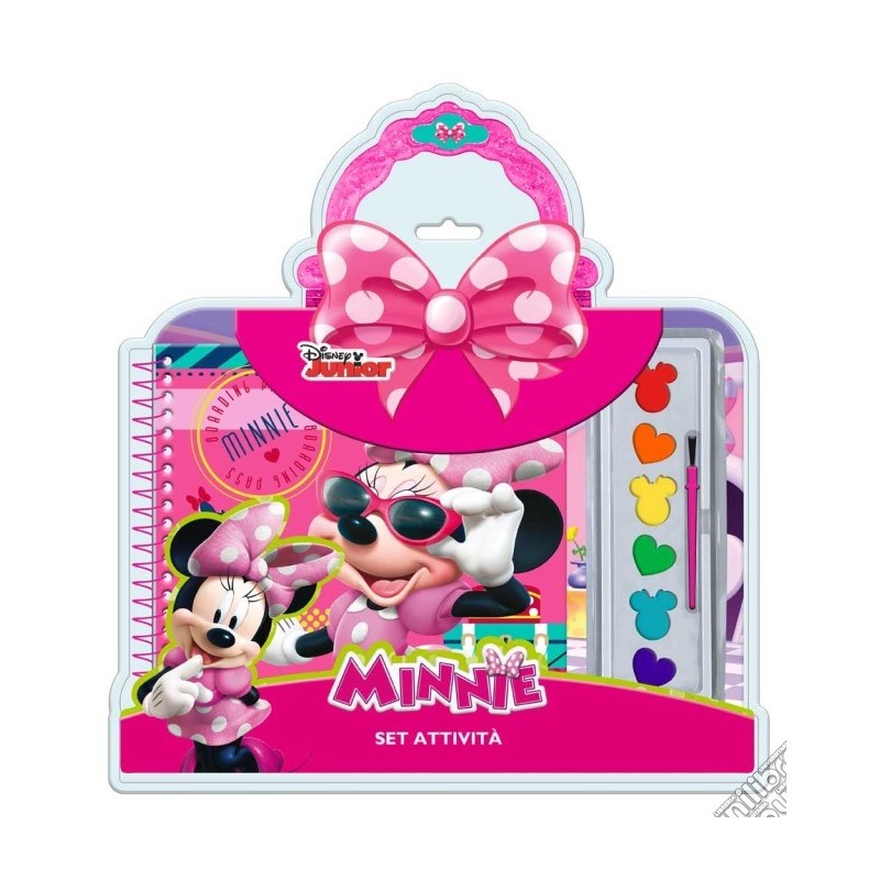LIBRO DA COLORARE MINNIE DISNEY + ACCESSORI IN CONFEZIONE REGALO