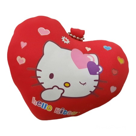 Cuore Portachiavi Antistress Hello Kitty – Mini Relax Sensoriale Kawaii da 10 cm per Regalo Originale
