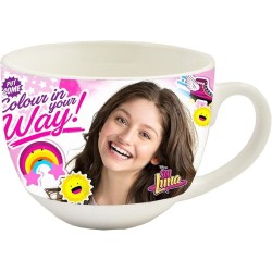 Tazzone Ceramica Disney Soy Luna con Sottobicchiere – Mug Colazione Bambina 380ml Regalo Originale