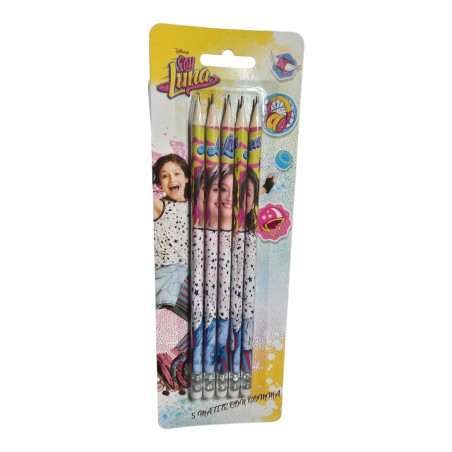 MATITE CON GOMMA DISNEY SOY LUNA 5PZ REGALINI FINE FESTE E COMPLEANNO