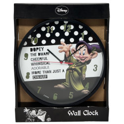 Orologio da Parete Disney Cucciolo dei Sette Nani – 25 cm – Decorazione Cameretta e Idea Regalo