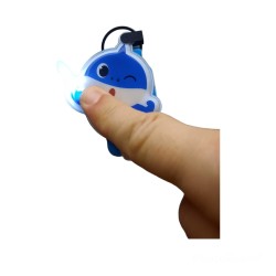 Gadget Compleanno Portachiavi Baby Shark con Led torcia cm 7 Regalini compleanno Bambina