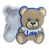 SCATOLA POLISTIROLO SAGOMATA ORSETTO LOVE IDEA REGALO SAN VALENTINO