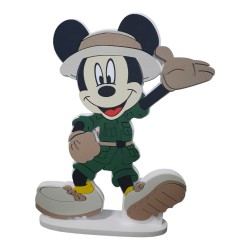 Sagoma Gigante Mickey Mouse 70 cm con Nome 3D 65 cm – Decorazione Compleanno