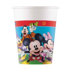 8-BICCHIERI PARTY DISNEY TOPOLINO ROCK THE HOUSE ADDOBBO DECORO TAVOLO TORTA - FESTA PER BAMBINI
