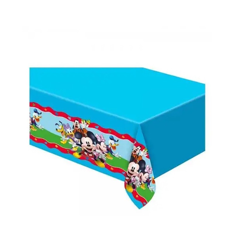 Tovaglia Plastificata Disney Mickey- Topolino Rock The House 120x180 cm Feste e Compleanni Bambini
