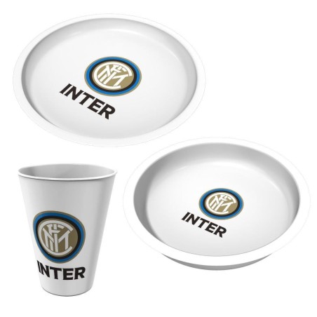 Set Pappa 3 Pezzi F.C. Inter – Piatti e Bicchiere BPA Free – Prodotto Ufficiale